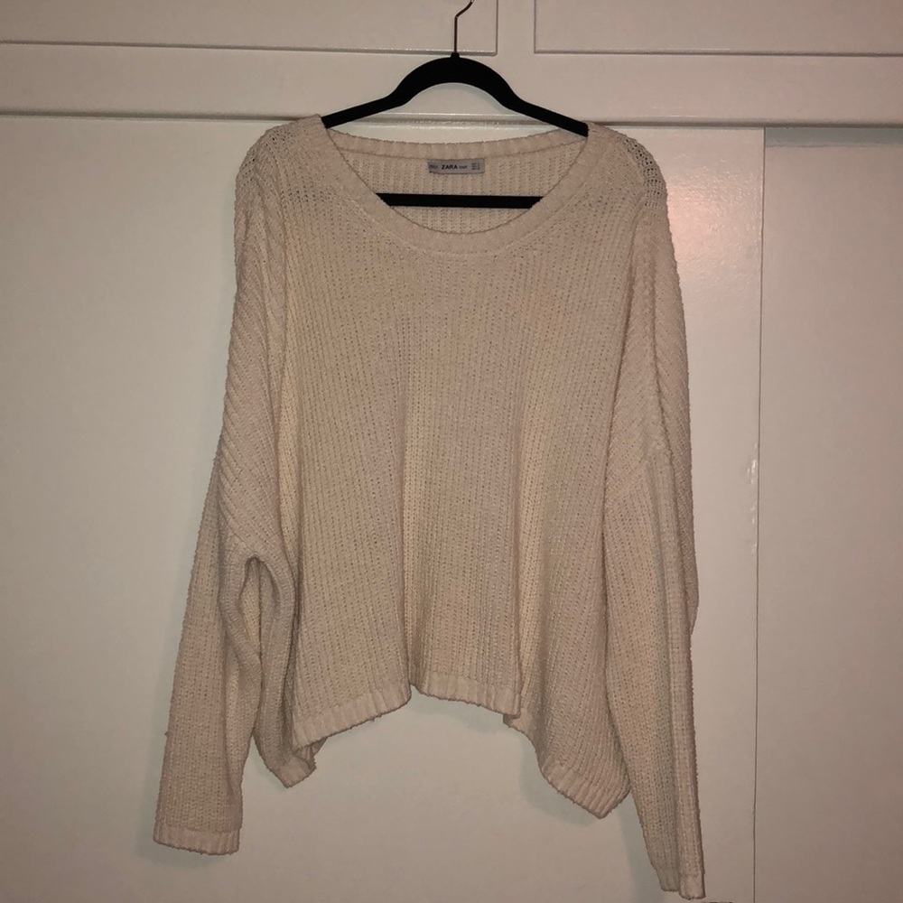 Zara cream chunky knit size small